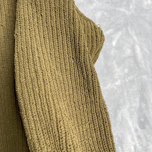 Aerie‎ Oversized Sweater Womens M Olive Green Chunky Knit Relaxed Fit Slouchy - Picture 5 of 11